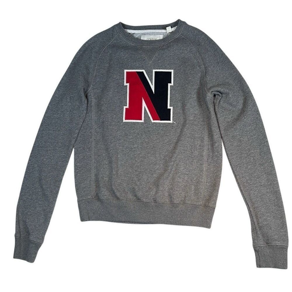 League Collegiate Outfitters Northeastern University Sweatshirt Gray Small “N” L